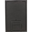 FSR FL-200 U-Access 1/4" Solid Cover with Cable Exit (Black)