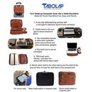 TaboLap Workstation Laptop Case for up to 13" Device (Suede Leather, Saddle Brown)
