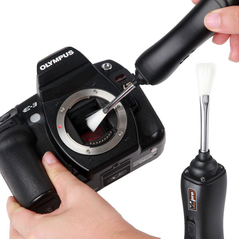 Vidpro Spinning Static Sensor Brush with 4 LEDs for Camera Sensors