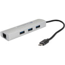 Comprehensive 3-Port USB 3.0 Type-C Hub with Ethernet Port