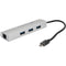 Comprehensive 3-Port USB 3.0 Type-C Hub with Ethernet Port