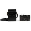 MegaGear Ever-Ready Protective Leather Camera Case for Panasonic Lumix DMC-ZS100 and DMC-ZS60 Digital Camera (Black)