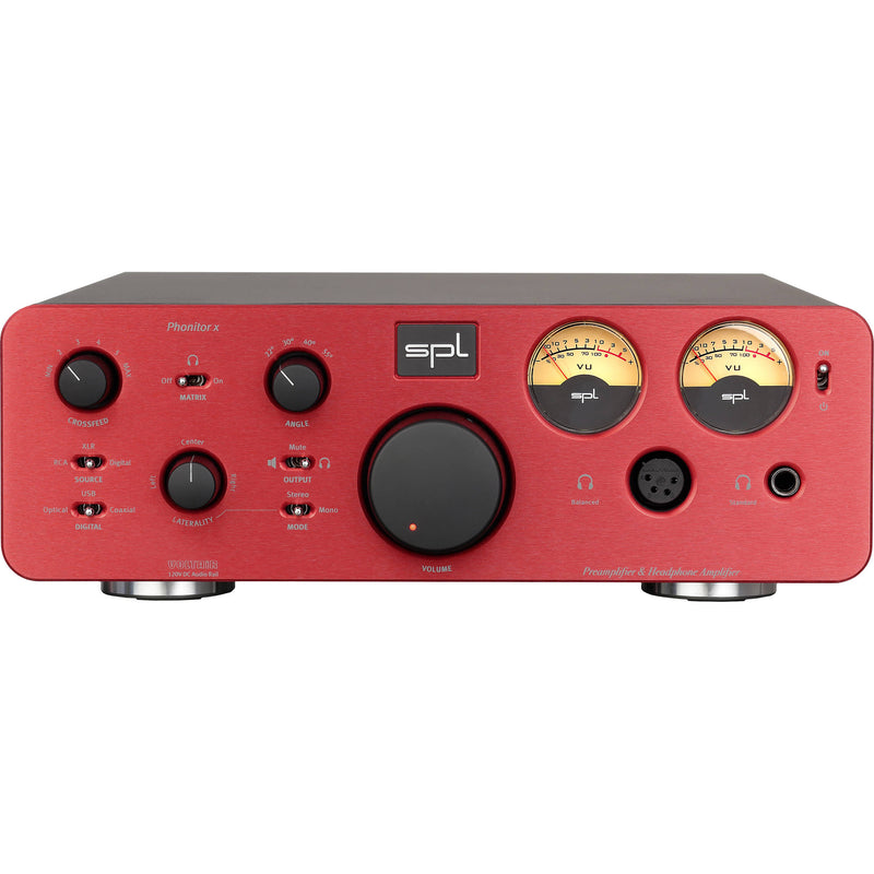 SPL Pro-Fi Series Phonitor x Headphone Amplifier & Preamplifier with DA Converter and VOLTAiR Technology (Red)