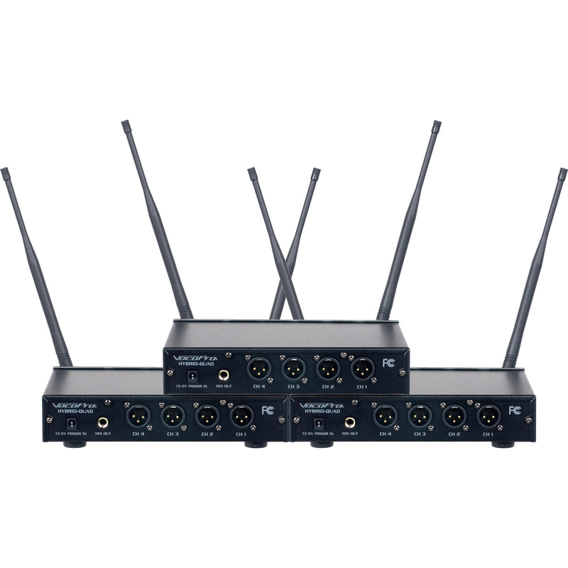 VocoPro Digital-Play-12 12-Channel UHF Digital System with Headset & Lavalier Mics (900 MHz)