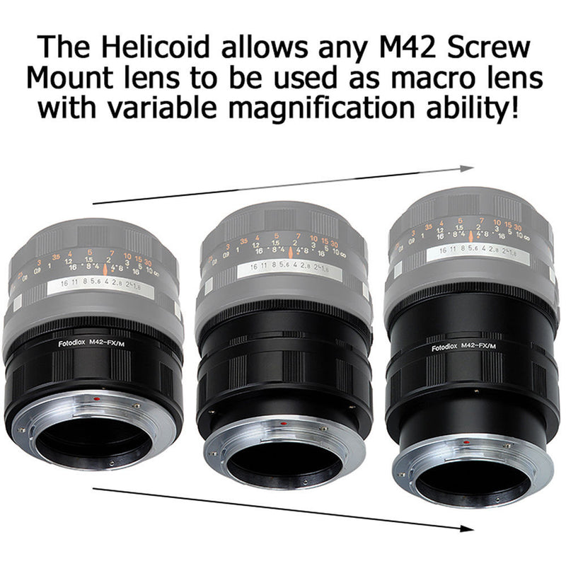 FotodioX Pro M42 Screw Mount to Fujifilm X-Mount Lens Mount Adapter