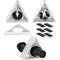 Auray PMF-TW Premium Mic Flag (Triangle, White)