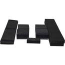 ProX Mixer Case for Large Format 12" DJ Mixers (Black on Black)