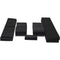 ProX Mixer Case for Large Format 12" DJ Mixers (Black on Black)
