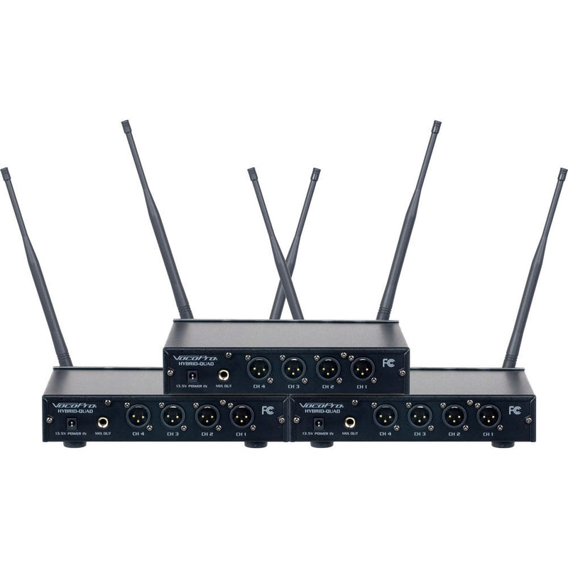 VocoPro Hybrid-Acapella-12 Twelve-Channel Hybrid Wireless System with Handheld Microphones