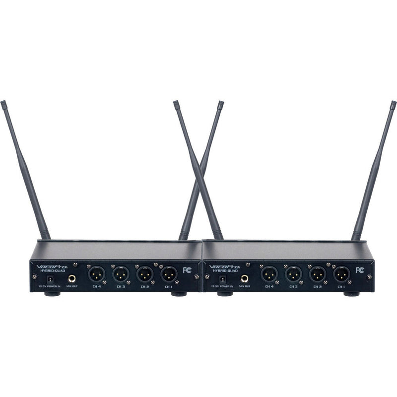 VocoPro Hybrid-Play-8 Eight-Channel Hybrid Wireless System with Headsets & Lavalier Mics
