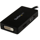 StarTech 3-in-1 DisplayPort to VGA/DVI/HDMI Travel Converter (Black)