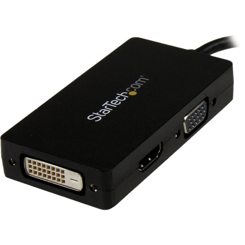 StarTech 3-in-1 DisplayPort to VGA/DVI/HDMI Travel Converter (Black)