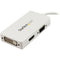 StarTech 3-in-1 Mini DisplayPort to VGA/DVI/HDMI Travel Converter (White)