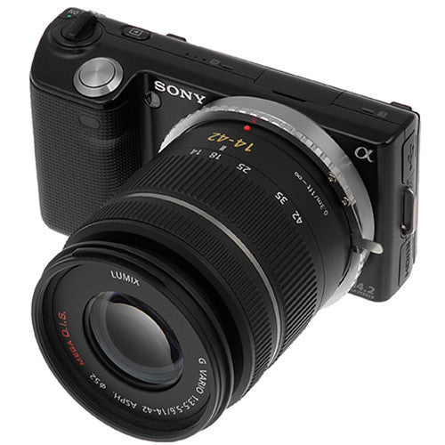 FotodioX Lens Mount Adapter for Micro Four Third Lens to Sony E-Mount Camera