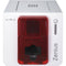 Evolis Zenius Expert Mag ISO Single-Sided Card Printer with Mag ISO Dual HiCo/LoCo 3-track magnetic stripe Encoder (Fire Red)