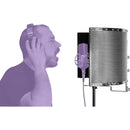 On-Stage Isolation Shield and Stand-Mounted Acoustic Enclosure (18.5 x 12")