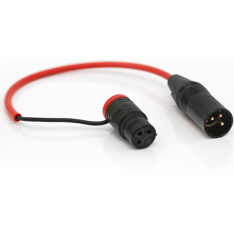 Rycote 3-Pin XLR Male to Right-Angled 3-Pin XLR Female Cable for Lightweight Boom Adapter (10'')