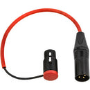 Rycote 3-Pin XLR Male to Right-Angled 3-Pin XLR Female Cable for Lightweight Boom Adapter (10'')