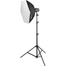 Impact Heavy-Duty Air-Cushioned Light Stand (Black, 9.5')