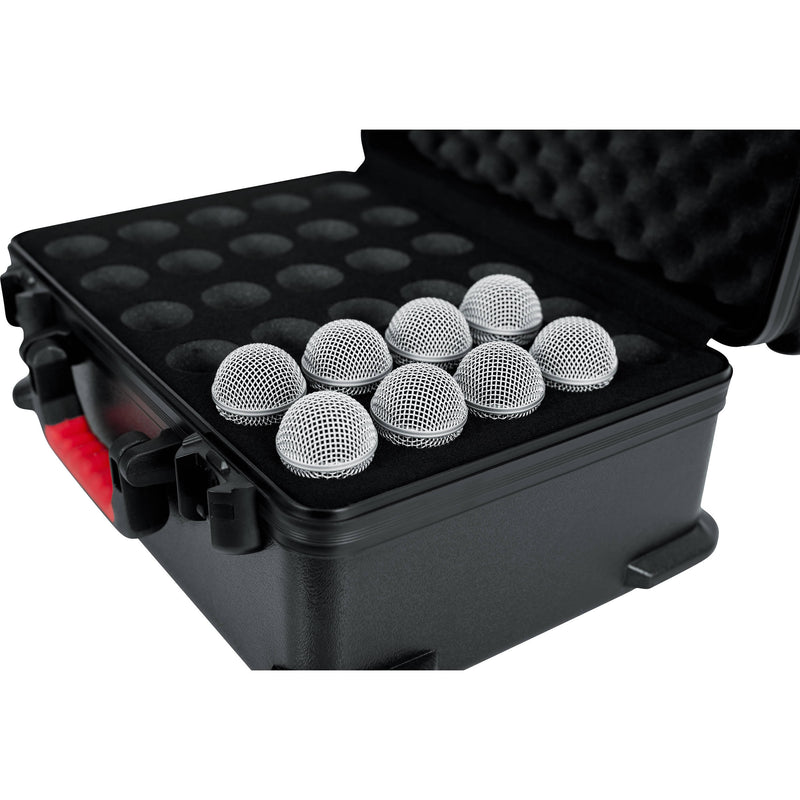 Gator Cases GTSA-MIC30 ATA-Molded Polyethylene Case with Foam Drops for up to 30 Wired Microphones