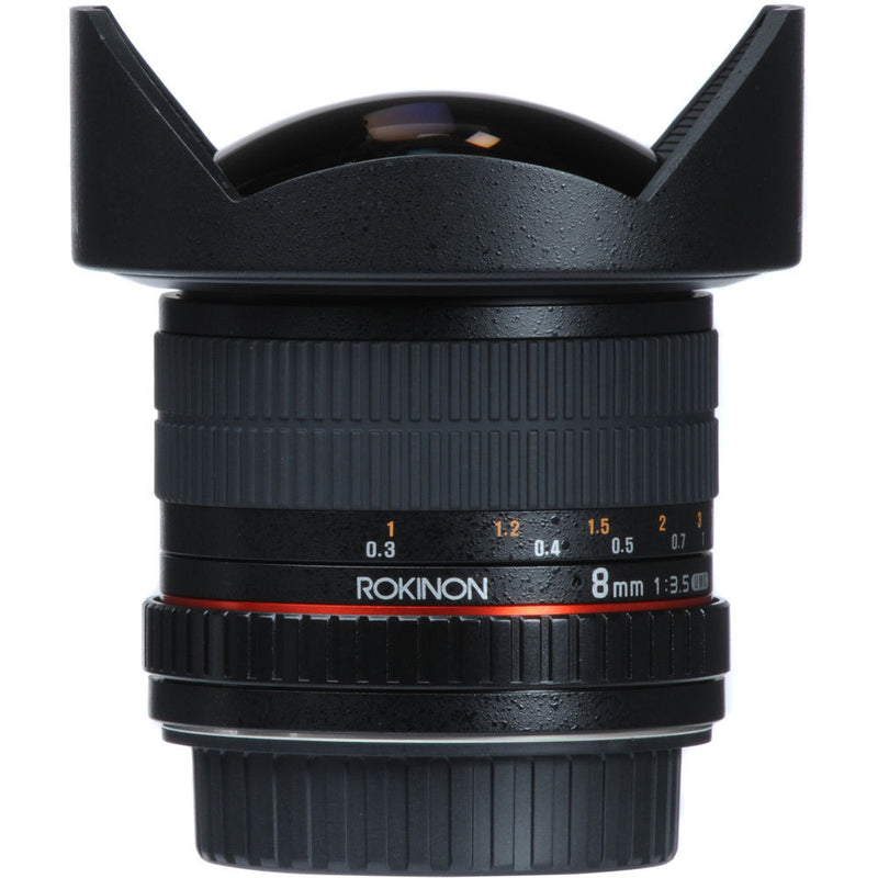 Rokinon 8mm f/3.5 HD Fisheye Lens with Removable Hood for Pentax K