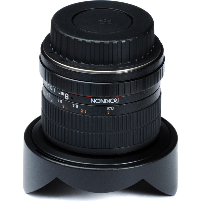 Rokinon 8mm f/3.5 HD Fisheye Lens with Removable Hood for Pentax K