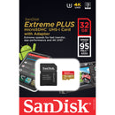 SanDisk 32GB Extreme PLUS UHS-I microSDHC Memory Card