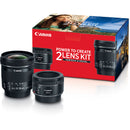 Canon 50mm f/1.8 and 10-18mm Portrait & Travel 2-Lens Kit