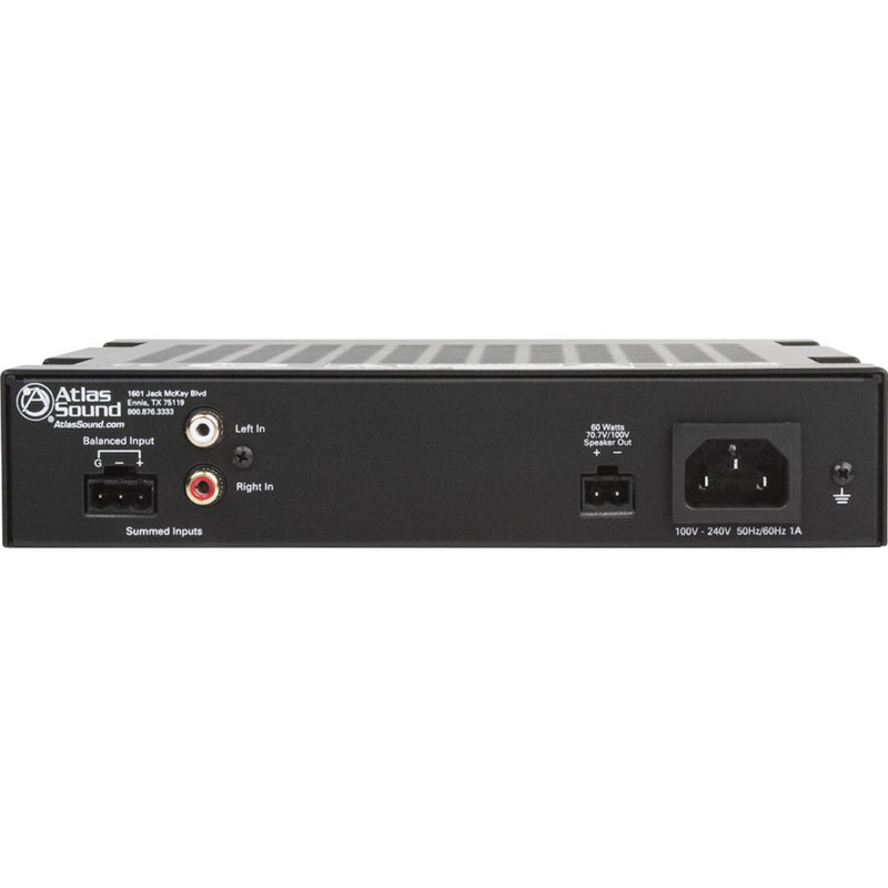 Atlas Sound PA60G 60W Single-Channel Power Amplifier with Global Power Supply