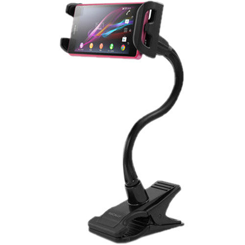 Macally Adjustable Clip-On Mount Holder for Tablets and Smartphones