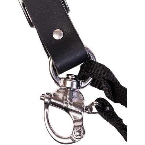 HoldFast Gear Adjustable Portrait Slider for MoneyMaker Harness (Water Buffalo Leather, Black)