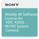 Sony Weekly 4K Software License for HDC-4300L 4K/HD System Camera