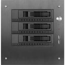 iStarUSA Compact Stylish 3x 3.5" Hotswap mini-ITX Tower (Black HDD Handles)