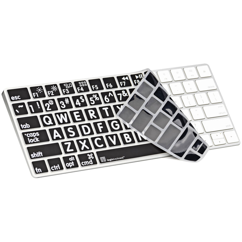 LogicKeyboard LogicSkin Apple Magic Keyboard Cover with White-on-Black Large Print (American English)