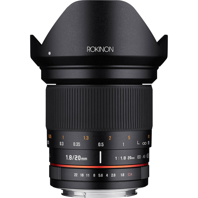 Rokinon 20mm f/1.8 ED AS UMC Lens for Nikon F