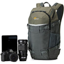 Lowepro Flipside Trek BP 250 AW Backpack (Gray/Dark Green)