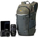 Lowepro Flipside Trek BP 250 AW Backpack (Gray/Dark Green)