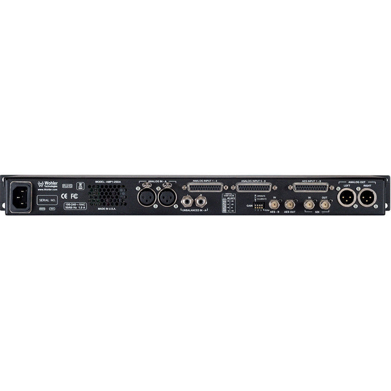 Wohler 2-Channel 3G/HD/SD-SDI, AES, & Analog Audio Monitor