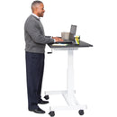 Luxor 40" Single-Column Crank Adjustable Stand-Up Desk