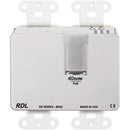 RDL DDB-BN22 2 x 2 Wall-Mounted Bi-Directional Mic/Line Dante Interface (White)