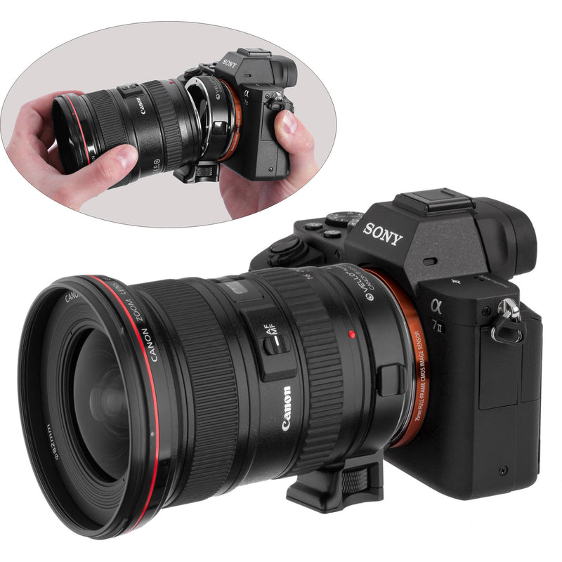 Vello Canon EF Lens to Sony E-Mount Camera Accelerator AF Lens Adapter