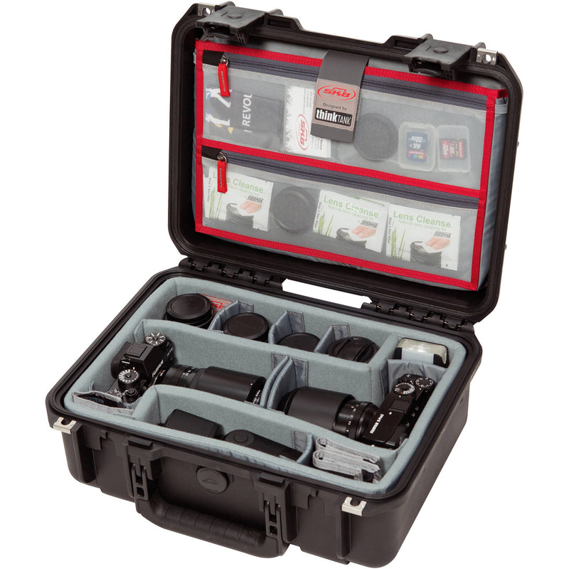 SKB iSeries 1510-6 Case w/Think Tank Designed Photo Dividers &&nbsp;Lid Organizer (Black)