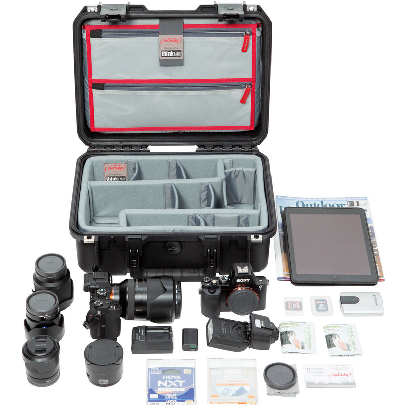 SKB iSeries 1510-6 Case w/Think Tank Designed Photo Dividers &&nbsp;Lid Organizer (Black)
