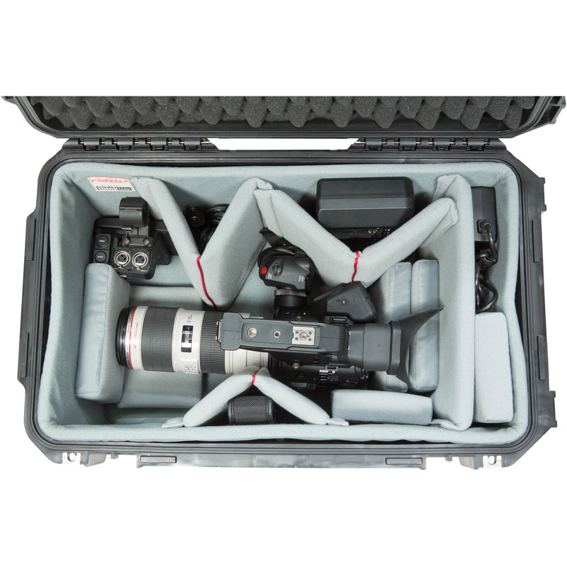 SKB iSeries 2213-12 Case w/Think Tank Designed Video Dividers &&nbsp;Lid Foam (Black)