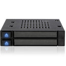 Icy Dock flexiDock Dual-Bay 2.5" SAS/SATA HDD/SSD Docking for External 3.5" Drive Bay