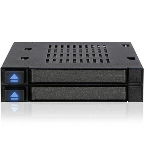 Icy Dock flexiDock Dual-Bay 2.5" SAS/SATA HDD/SSD Docking for External 3.5" Drive Bay