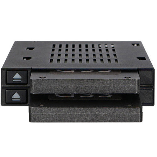 Icy Dock flexiDock Dual-Bay 2.5" SAS/SATA HDD/SSD Docking for External 3.5" Drive Bay