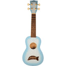 MAKALA Soprano Dolphin Ukulele (Light Blue Burst)