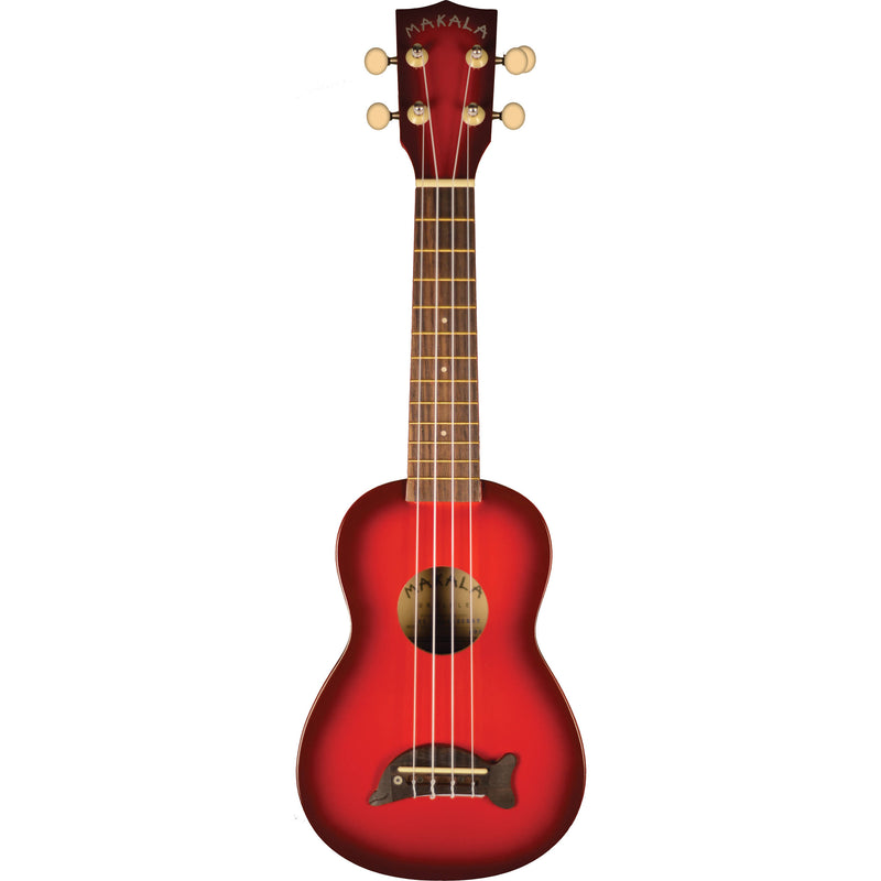 MAKALA Soprano Dolphin Ukulele (Red Burst)