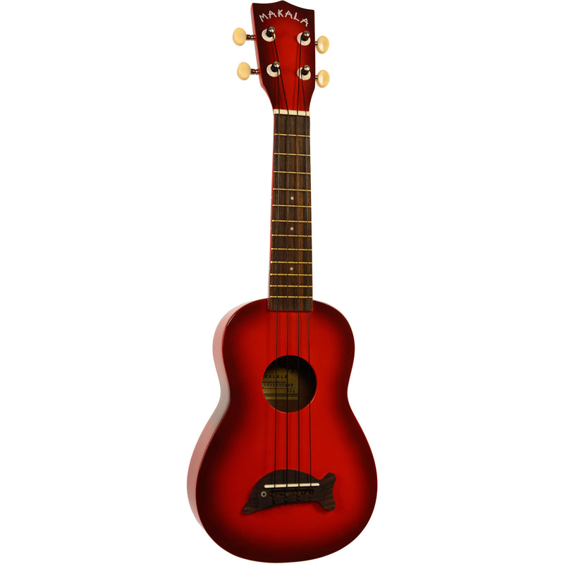 MAKALA Soprano Dolphin Ukulele (Red Burst)